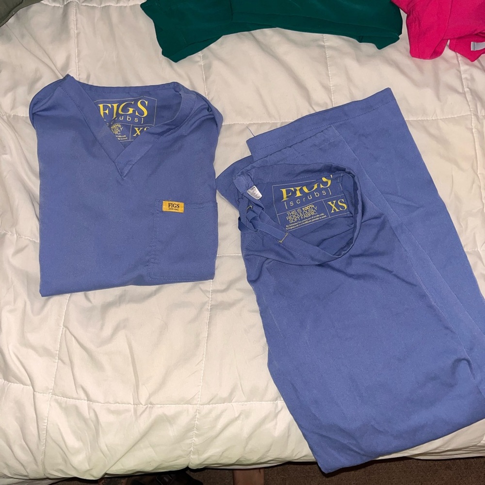 Old school blue figs scrubs size XS